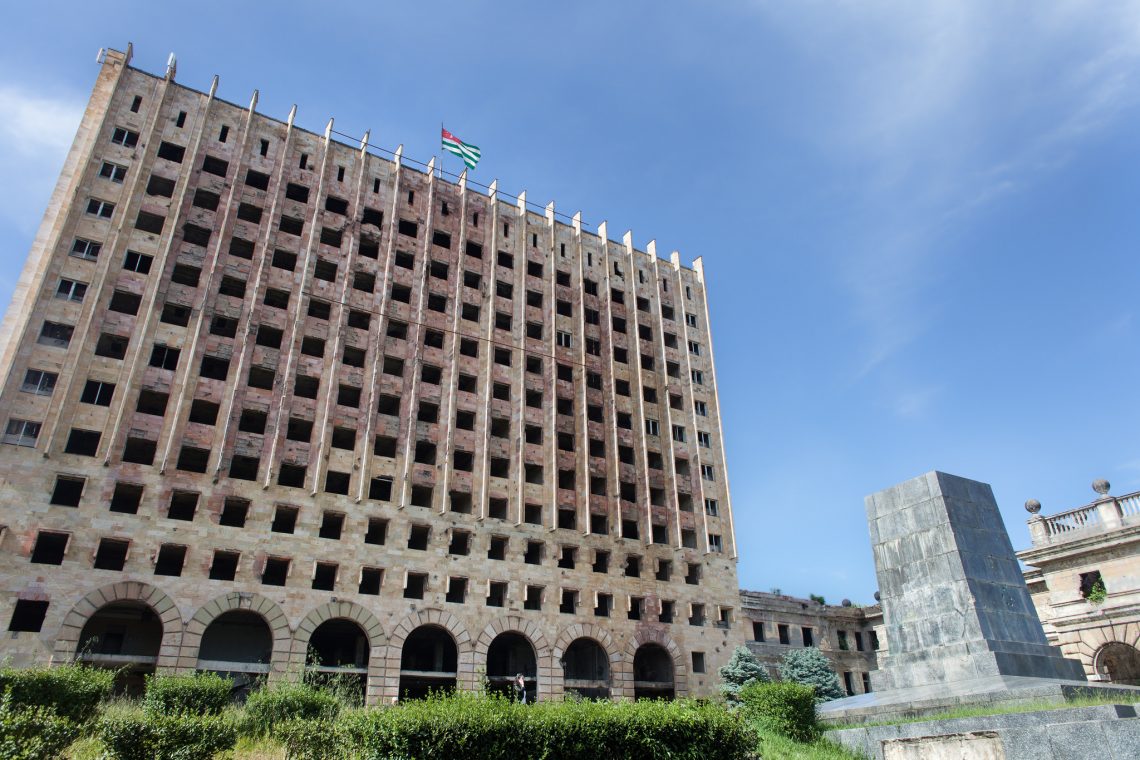 Ashes of Abkhazia Parliament Building // Abkhazia