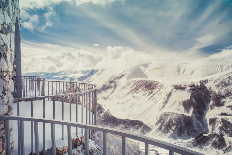 The Russia–Georgia Friendship Monument // Georgia – La Dent de L’Oeil – Contemporary photography by Hélène Veilleux – #sovietunion #caucasus #sovietart