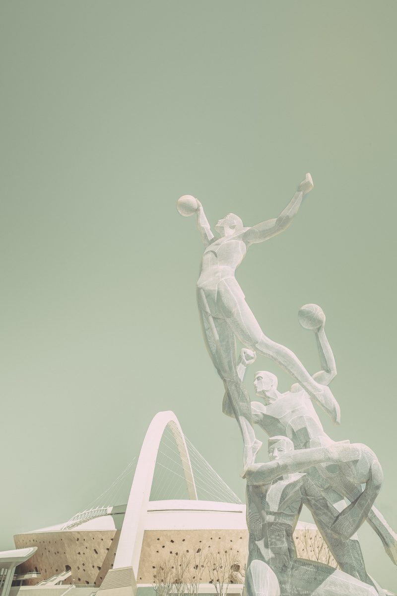 Ordos - Ghost city stadium // China - La Dent de L'Oeil - Contemporary photography by Hélène Veilleux - #architecture #ghosttown #asia #architecture #modern