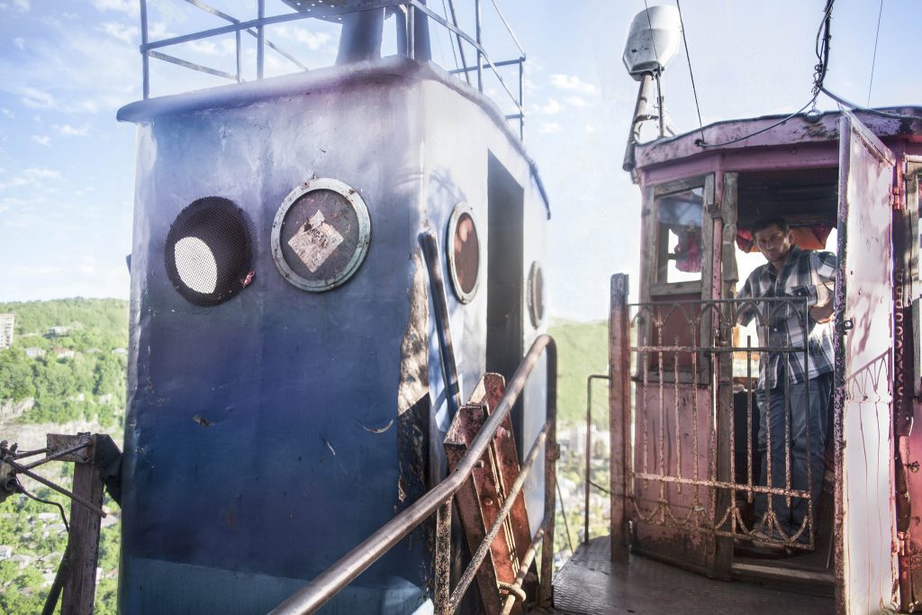 Chiatura and the Stalin 's last cable cars // Georgia